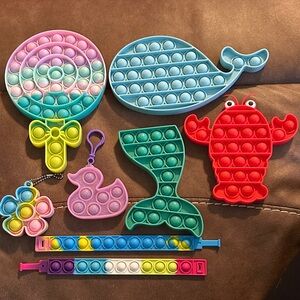 Colorful Pop It Fidget Toy Set